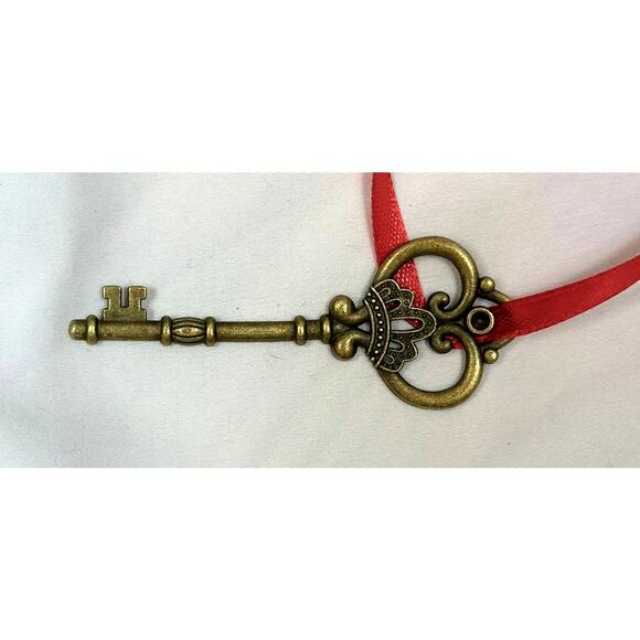 Christmas Santa's Magic Key Ornament Card Red Ribbon - Picture 10 of 16